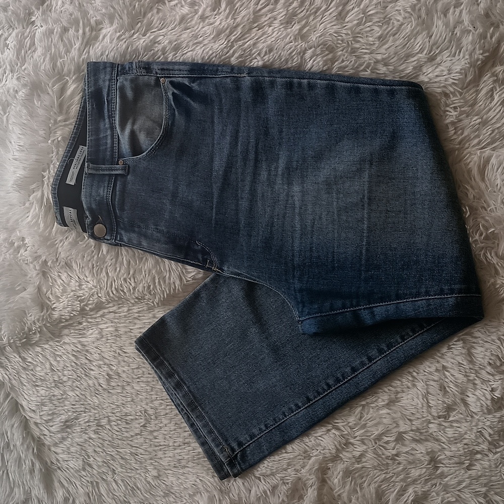Curve Appeal High Rise Straight Jeans Ankle Length